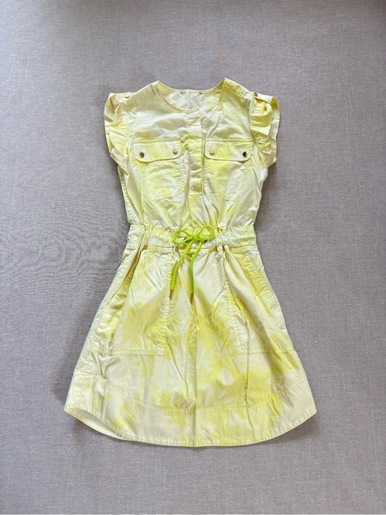 GAP Dresses & Skirts - Yellow pastel tie dye festival utility dress Size 2